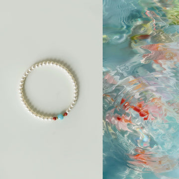Oriensgems Designer Style Pearl Focus and Wistom Blessing Bracelet