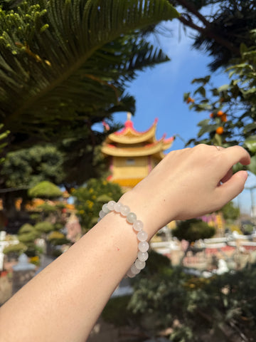 Oriensgems Natural Green Jade Success and Career Blessing Bracelet