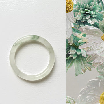 Oriensgems Natural Green Jade Success and Career Blessing Bracelet